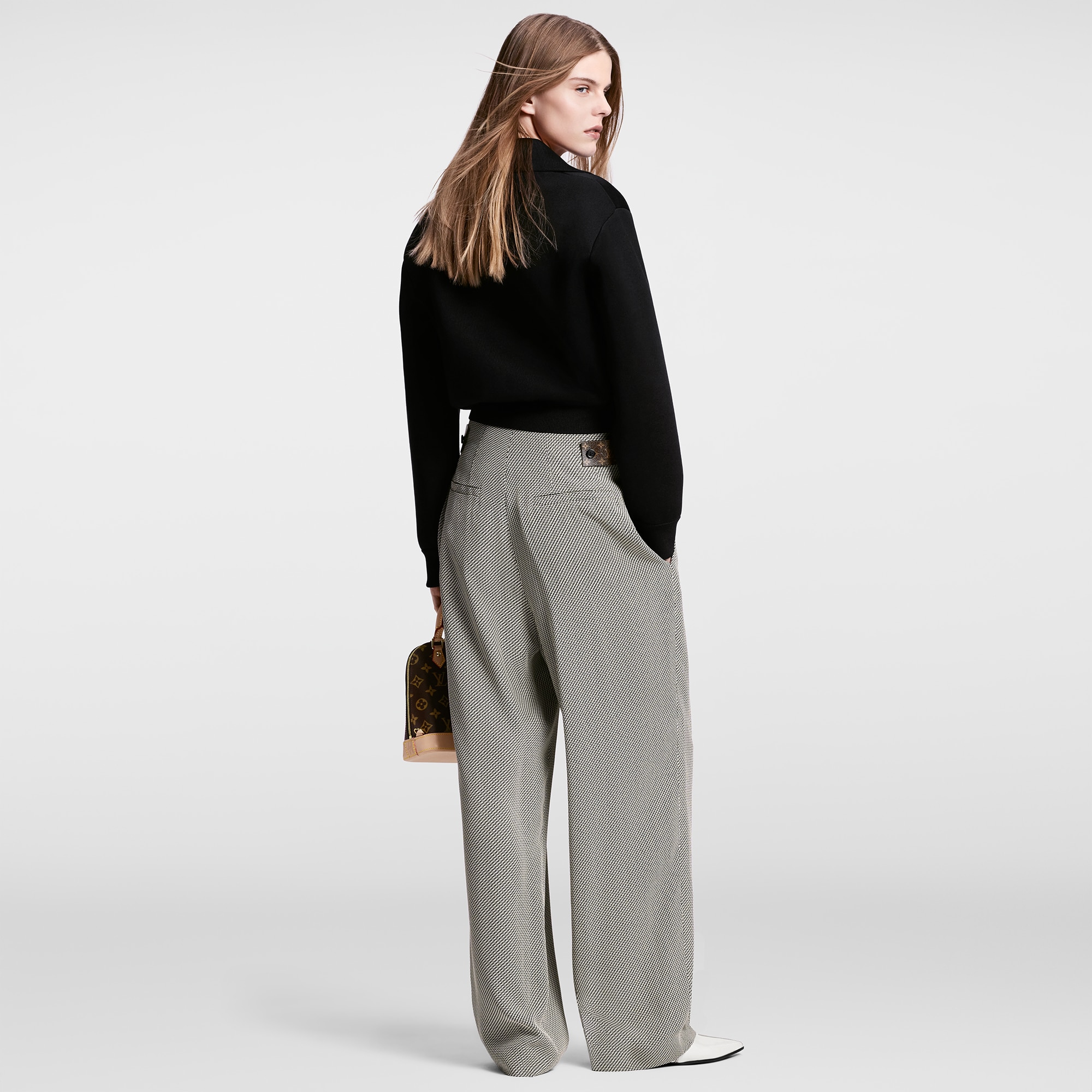 Zigzag Fitted High Waist Pants - Women - Ready-to-Wear | LOUIS 